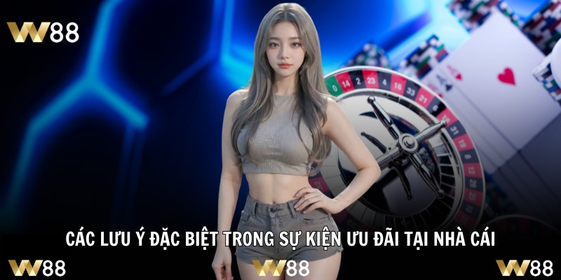 Các lưu ý đặc biệt trong sự kiện ưu đãi tại nhà cái