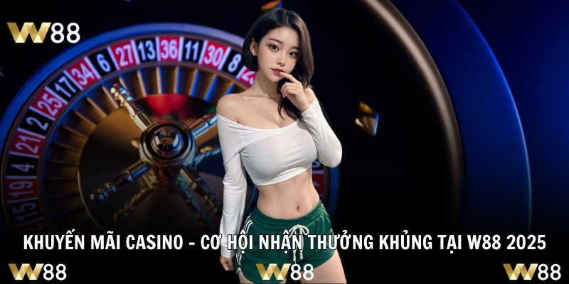 Khuyến Mãi Casino – Cơ Hội Nhận Thưởng Khủng Tại W88 2025