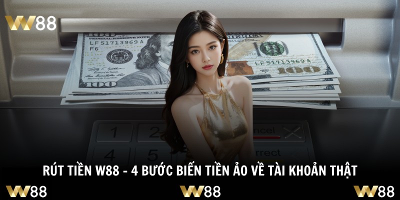 Rút Tiền W88 - 4 Bước Biến Tiền Ảo Về Tài Khoản Thật