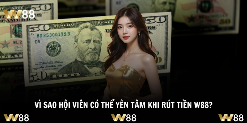 Vì sao hội viên có thể yên tâm khi rút tiền W88?